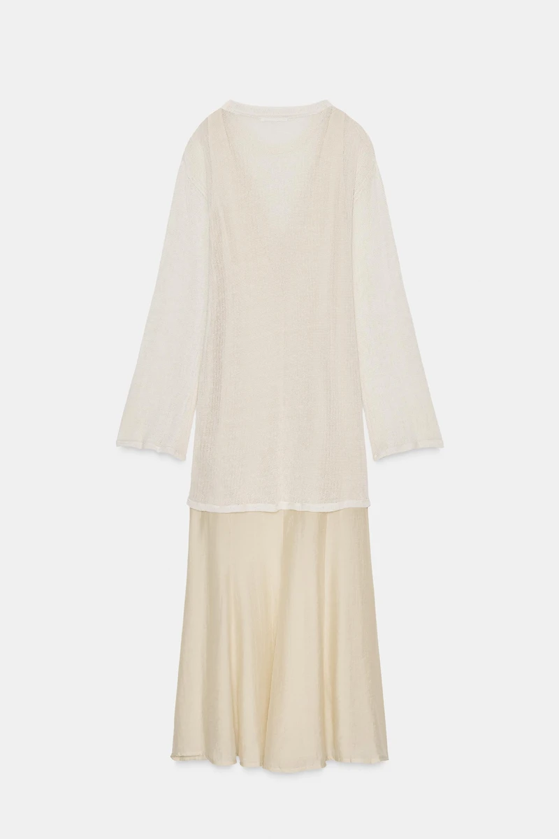LONG COMBINATION DRESS