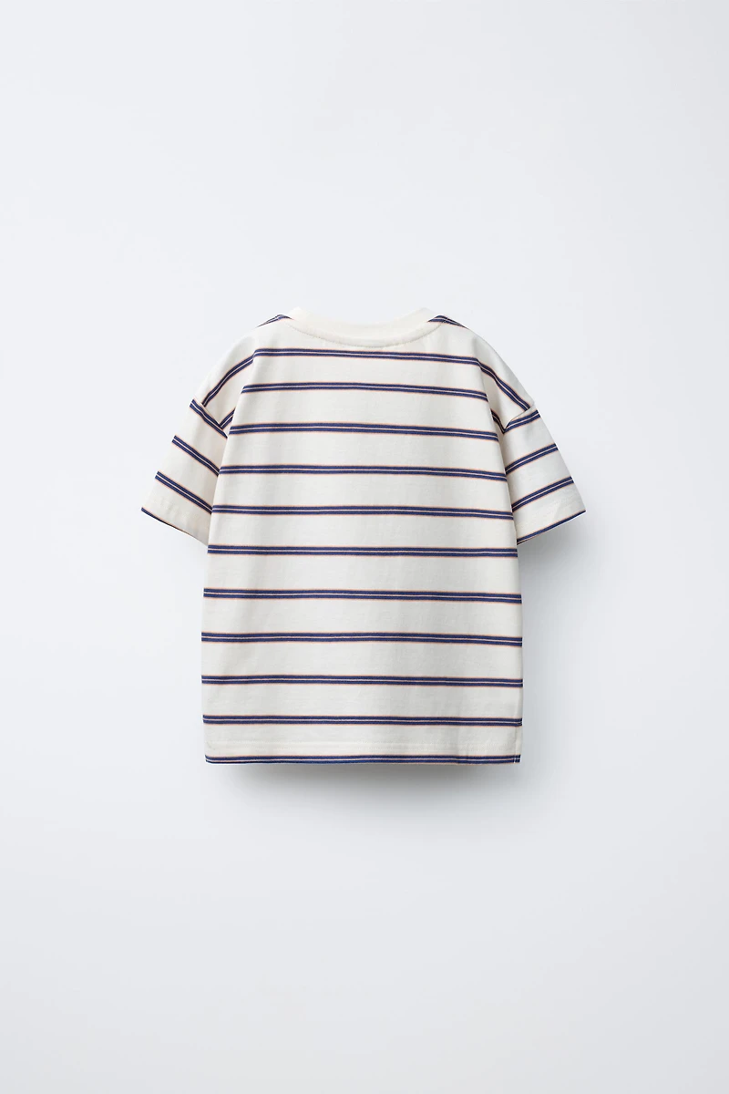 PUKAS SURF LOGO STRIPED T-SHIRT