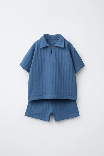 ENSEMBLE JOGGING T-SHIRT POLO ET BERMUDA