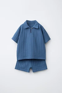 ENSEMBLE JOGGING T-SHIRT POLO ET BERMUDA