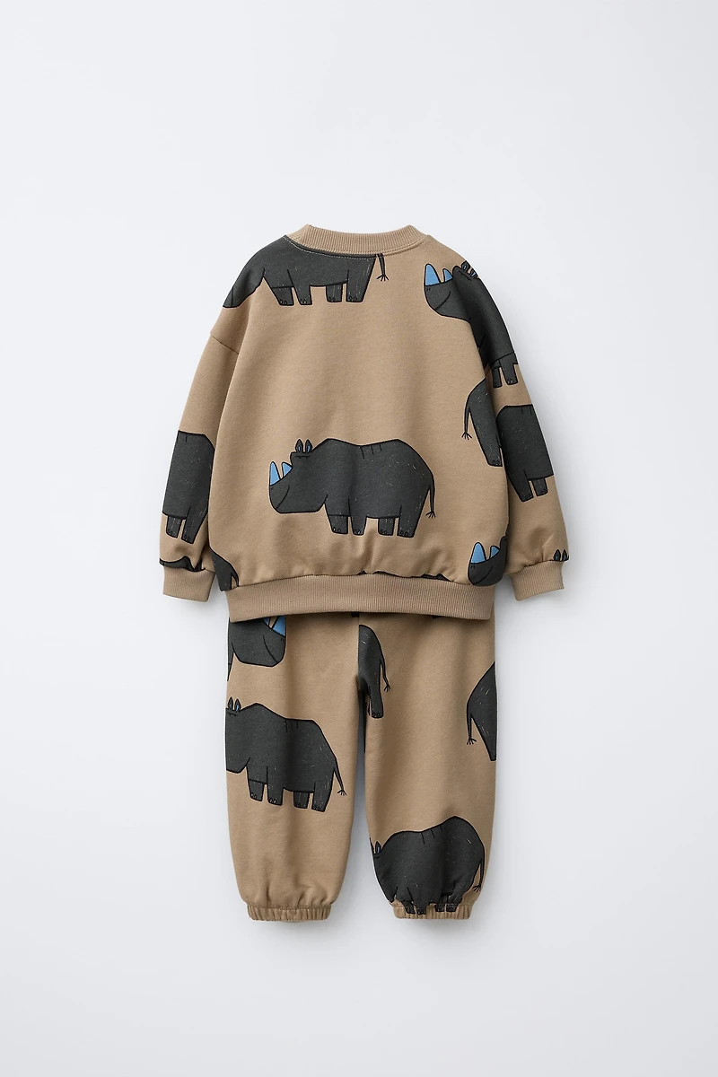 RHINO SWEATSHIRT AND JOGGER SET