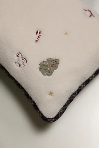 HOUSSE DE COUSSIN ENFANT CARREAUX NOËL