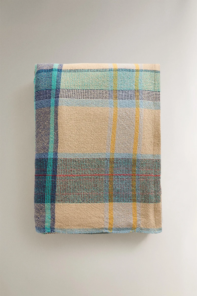 NAPPE À CARREAUX FIL TEINT