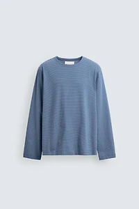 STRIPED JACQUARD T-SHIRT