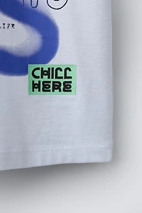 GRAFFITI SPRAY PRINT T-SHIRT