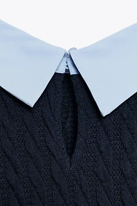 POPLIN MIXED SHIRT