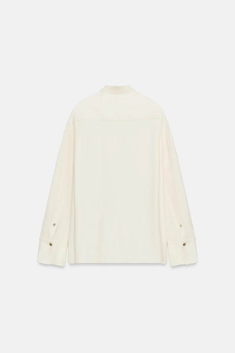 BLOUSE À NŒUD ET PLIS ZW COLLECTION