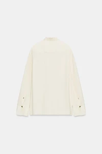 BLOUSE À NŒUD ET PLIS ZW COLLECTION