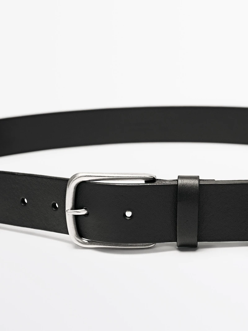 Nappa leather belt