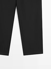 Pantalon boyfriend en laine