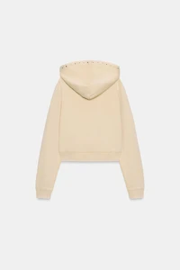 STUDDED HOODIE SWEATSHIRT