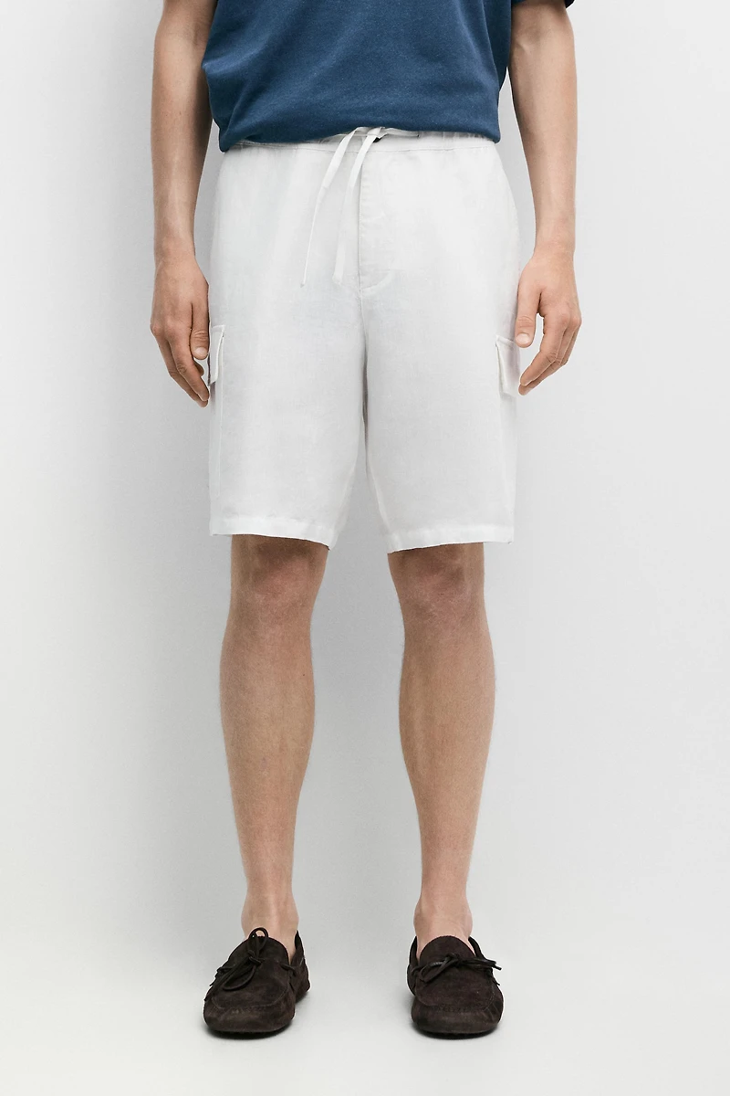 Bermuda cargo 100 % lin