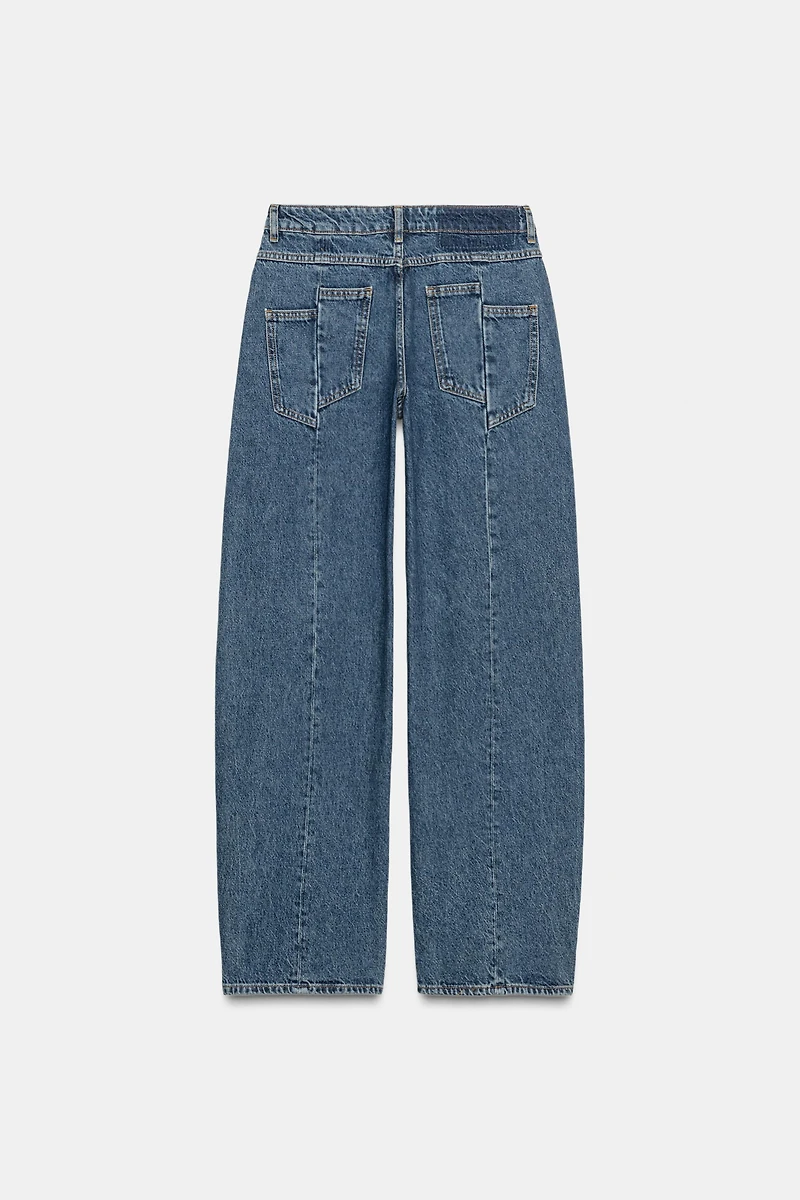 ZW COLLECTION BARREL MID-RISE JEANS