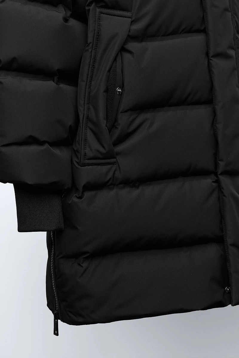 LONG WATER-REPELLENT DOWN PUFFER COAT