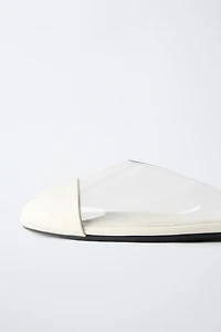 VINYL SLINGBACK SHOES