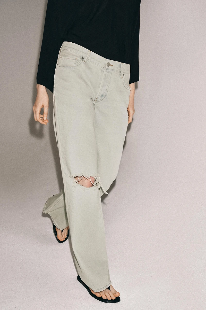 JEAN ZW COLLECTION RELAXED TAILLE BASSE DÉCHIRÉ