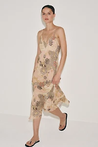ZW COLLECTION PRINTED SLIP DRESS