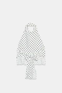 POLKA DOT HALTER TOP