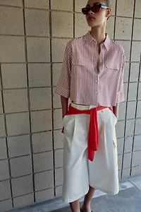 STRIPED LINEN SHIRT