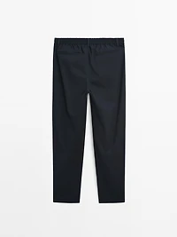 100% cotton jogger fit trousers