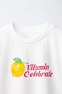 T-SHIRT IMPRIMÉ FRUITS