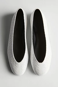 Ballerine détail cuir