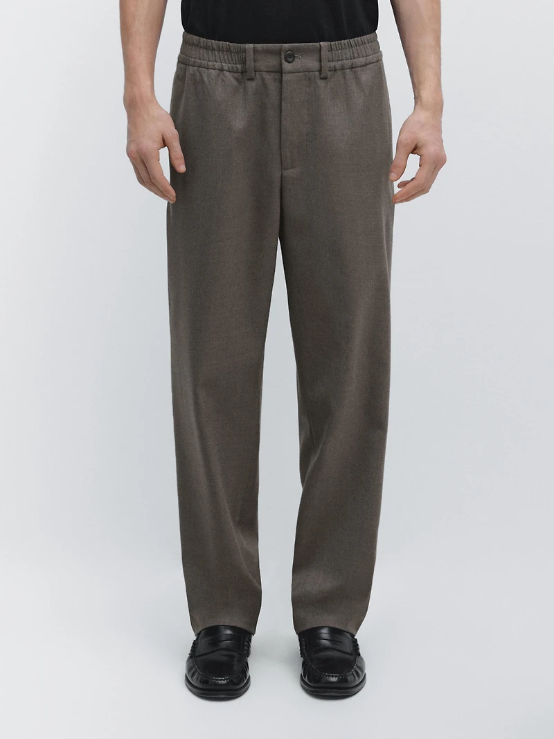 Cool wool blend trousers