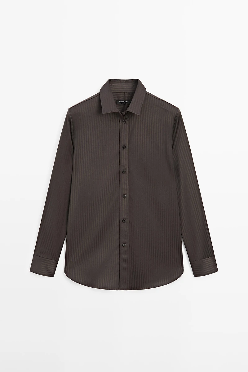 Striped flowing shirt
