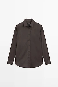 Striped flowing shirt