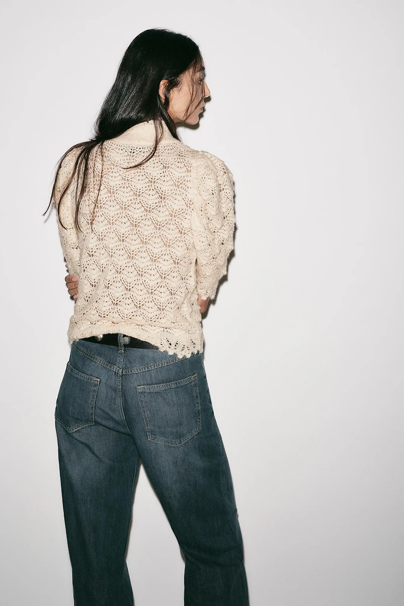 ROMANTIC RIB KNIT SWEATER