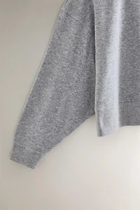 COTTON COLLAR SWEATSHIRT