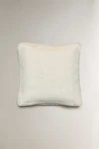 FAUX FUR THROW PILLOW COVER