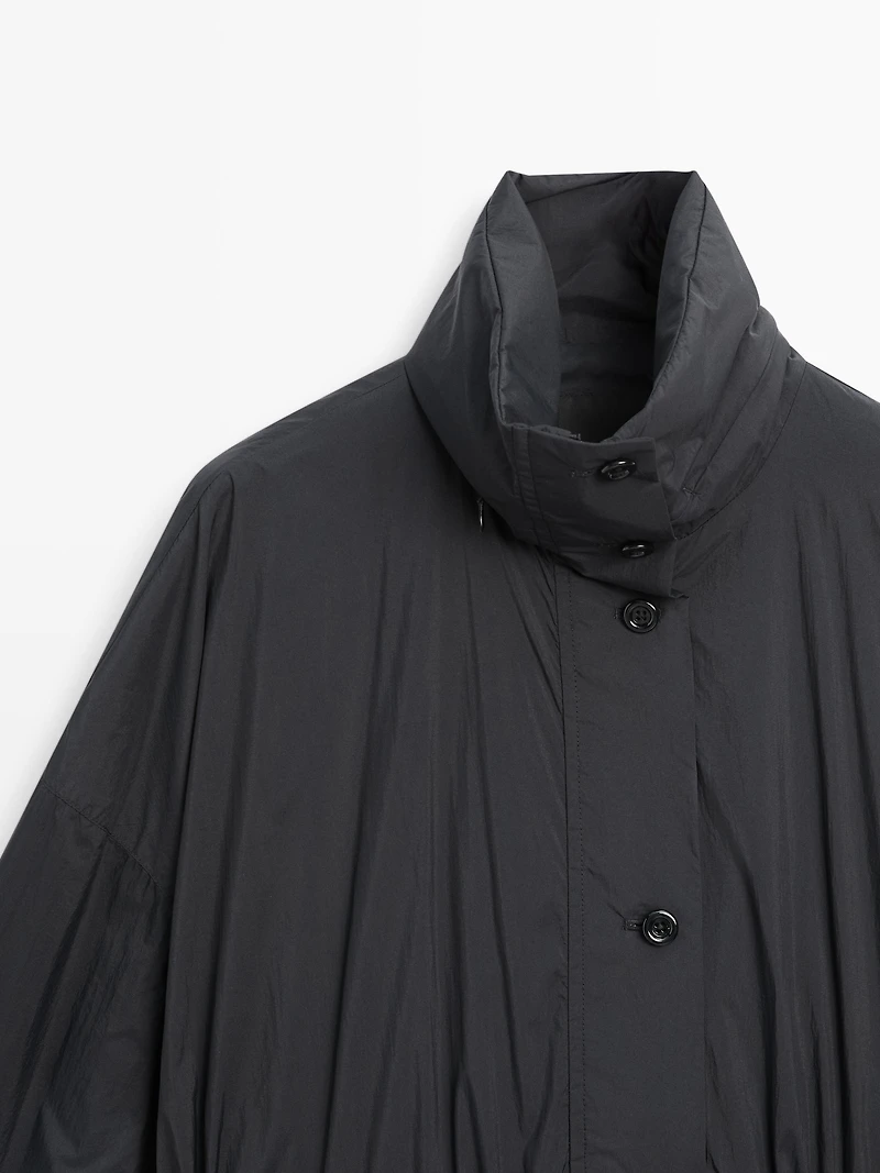 Technical fabric parka