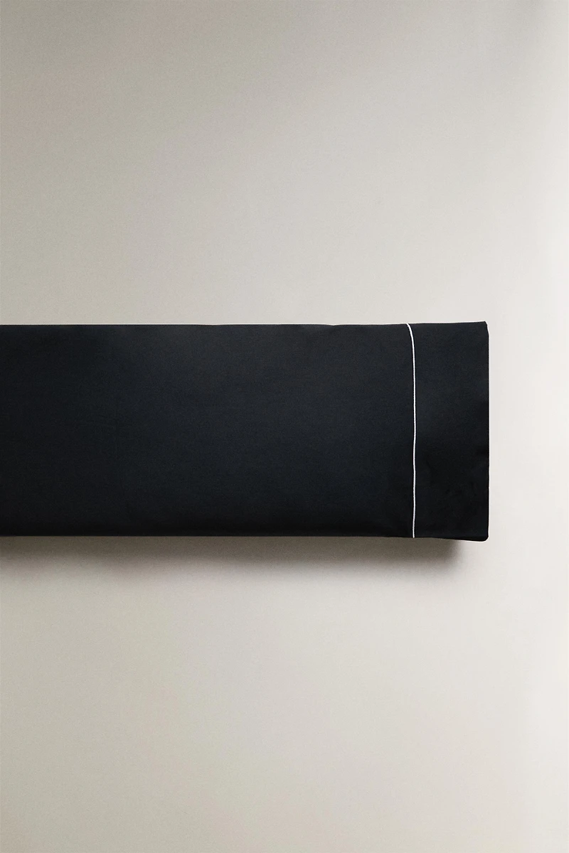 SATEEN PILLOWCASE WITH TRIM (500 THREAD COUNT)
