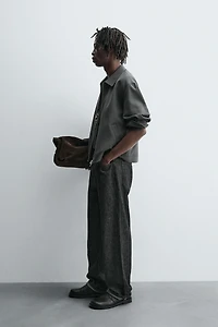 REGULAR FIT ZIP-UP OVERSHIRT