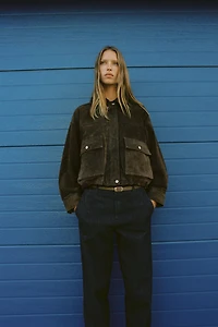 Z1975 BRAIDED BELT CHINO DENIM PANTS