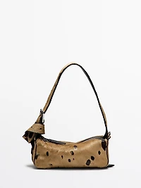 Animal print fur mini bag