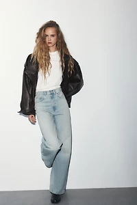 TRF EXTRA WIDE LEG HIGH WAIST JEANS