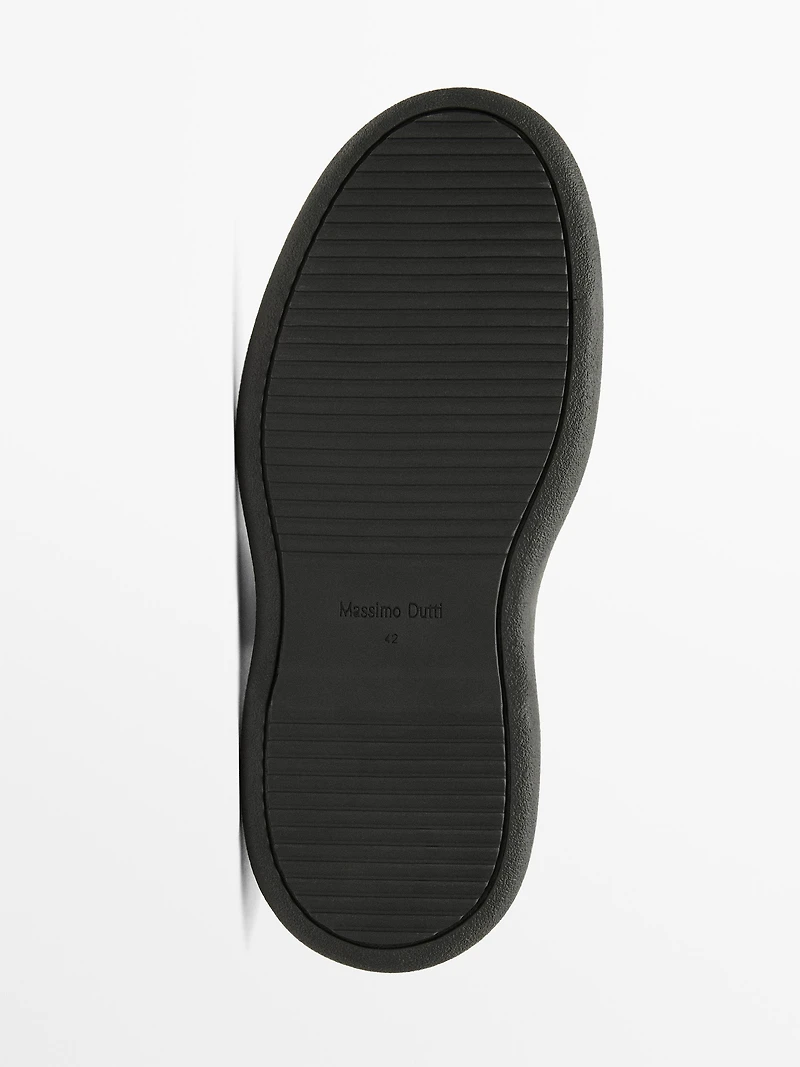Split suede boots