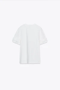 T-SHIRT FLEURS VOLUME