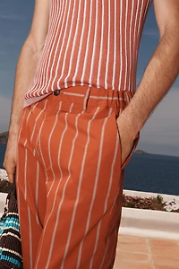 LIMITED EDITION STRIPED RELAXED FIT PANTS