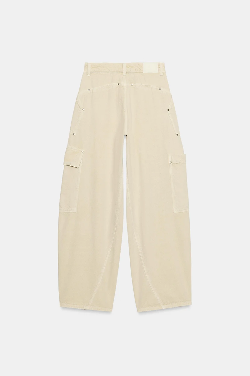 Z1975 MID-RISE BARREL CARGO JEANS