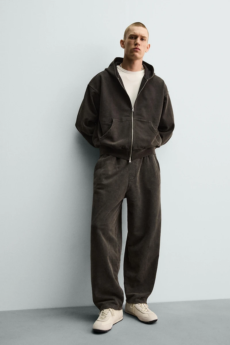 WASHED BALLOON FIT JOGGING PANTS