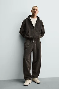 WASHED BALLOON FIT JOGGING PANTS