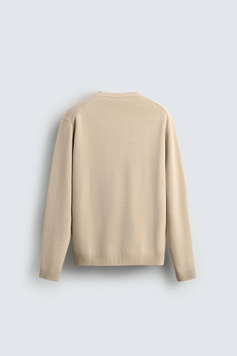 TEXTURED COTTON JUMPER