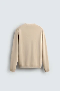 TEXTURED COTTON JUMPER