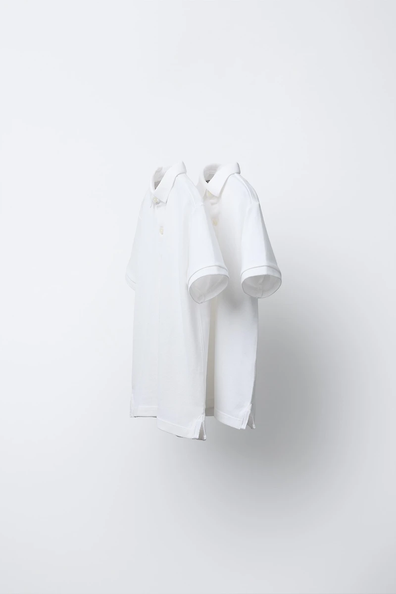 TWO-PACK OF PIQUÉ POLO SHIRTS