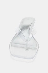 VINYL STRAP SANDALS