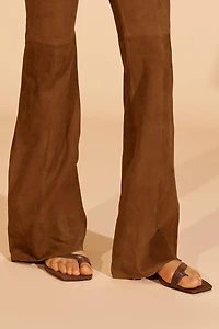 LIMITED EDITION SUEDE FLARE PANTS