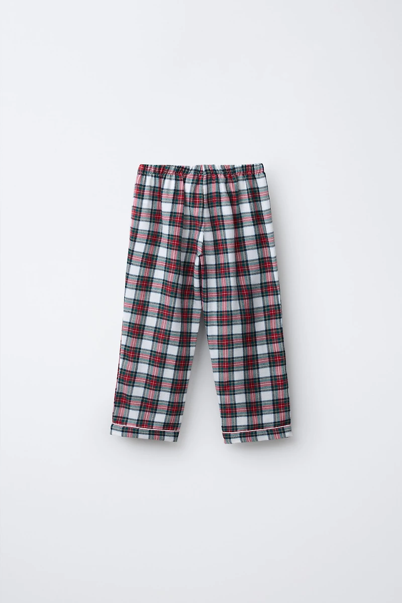 3-6 YEARS / FLANNEL PLAID PAJAMAS